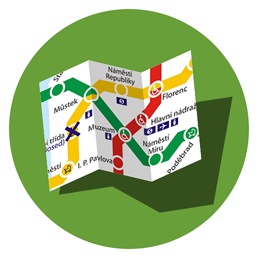 Public transport maps offline app icon