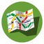 Public transport maps offline icon