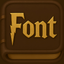 Harry Potter fan club fonts icon