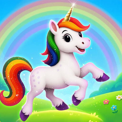 Baby Unicorn: Simulator Games app icon