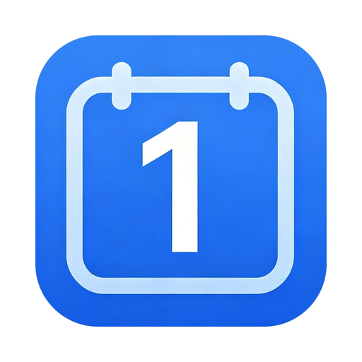 简栏日历 - 状态栏日历，日历，打工人的法定节假日 app icon