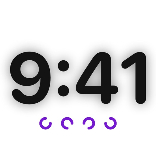 Watch TV - A clock on your TV app icon