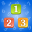 Learning to count numbers 123 icon