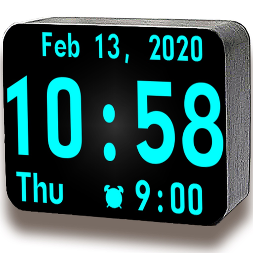 Huge Digital Clock - Bed Side app icon