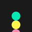 Snake and colors icon