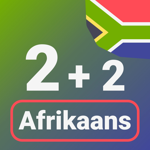 Numbers in Afrikaans language app icon