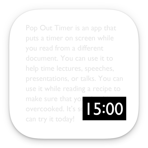 Pop Out Timer + Stopwatch app icon