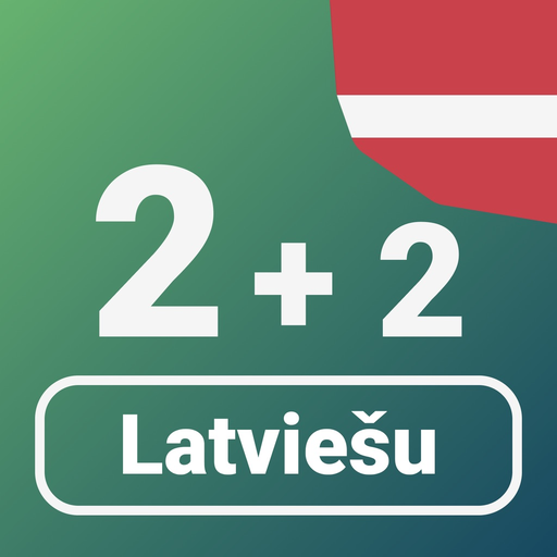 Numbers in Latvian language app icon