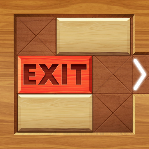EXIT : unblock red wood block app icon
