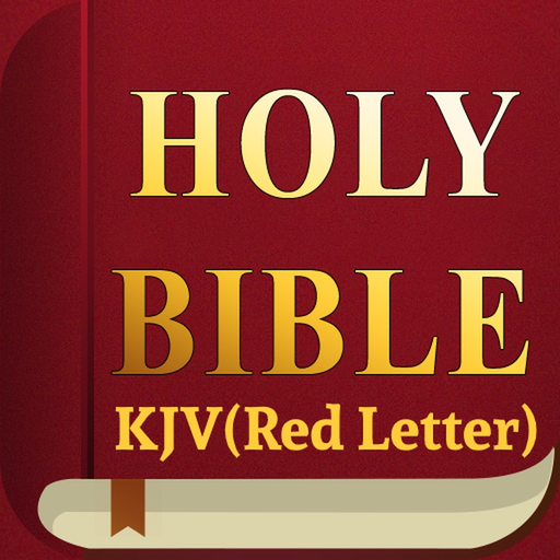 Red Letters King James Version app icon