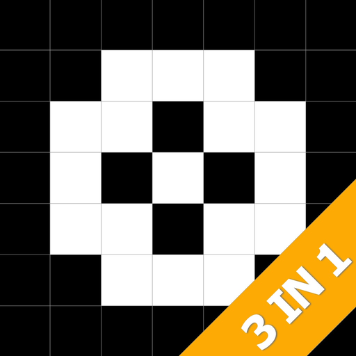 Black White Puzzle app icon