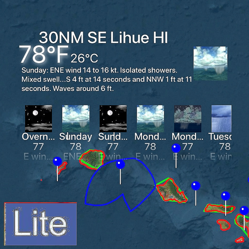 Instant Marine Forecast Lite app icon