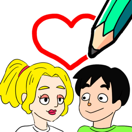 Draw Happy Life-Drawing games- app icon