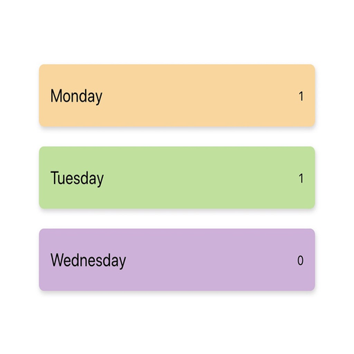 Weekly to do list app icon