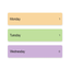 Weekly to do list icon