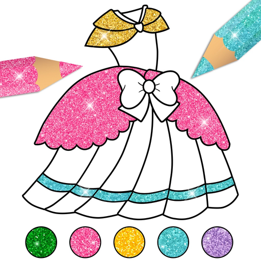 Dress up Coloring Book 2+ app icon