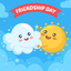 Friendship Day Stickers cards icon