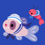 Happy tropical fish 2 icon