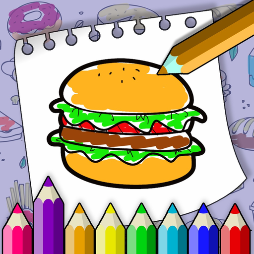 Coloring Book - Food & Drinks app icon