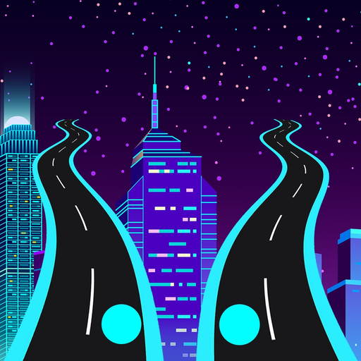 Neon Rush: Color Ball Road Run app icon
