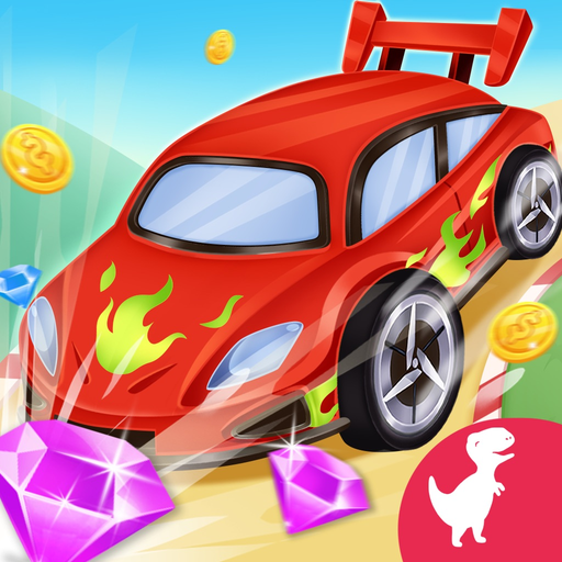 Dinosaur Kids Car Racing Game app icon