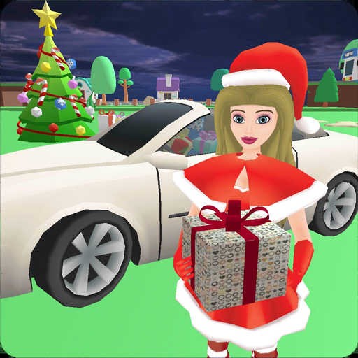 Christmas Santa Girl Car Drive app icon