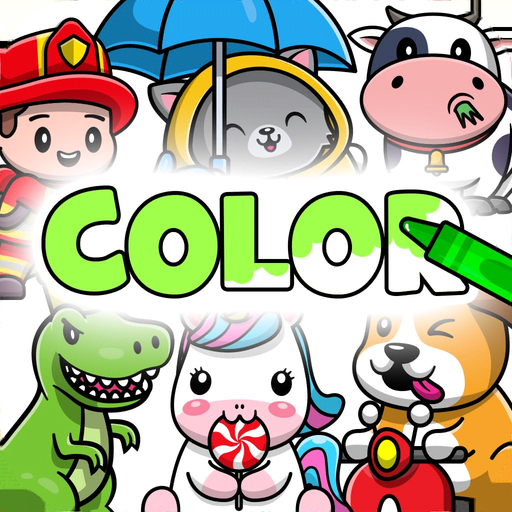 Coloring pages collection app icon