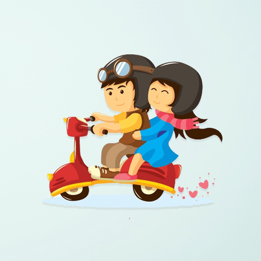 Cute Couple Best Stickers app icon