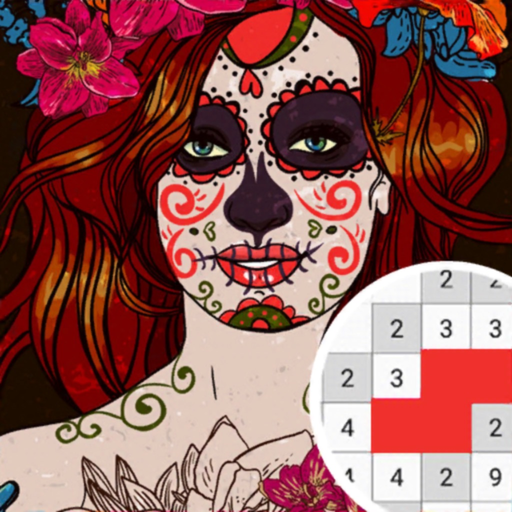 Tattoo Pixel Art Coloring Game app icon