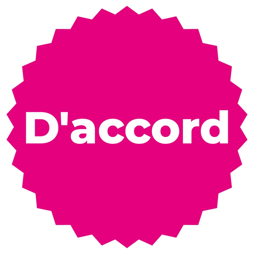 Lettering for French app icon