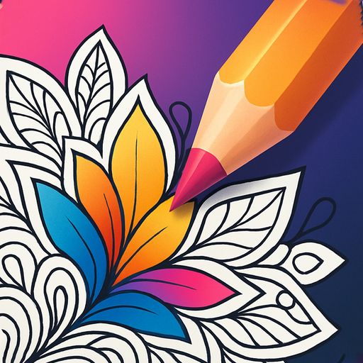 Coloration Adult Coloring Book app icon
