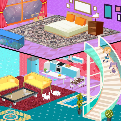 Princess New Doll House Design app icon