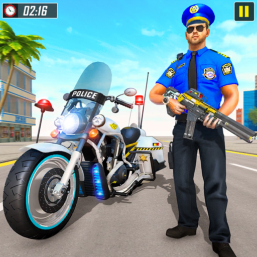US Police Moto Bike Car Chase app icon