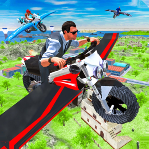 Flying Motorbike: Bike Games app icon