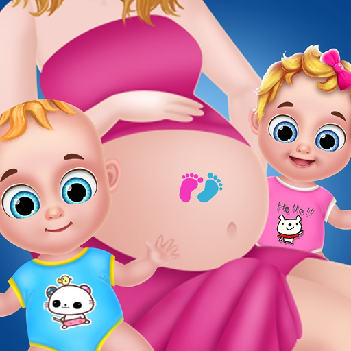 Pregnant Mommy & Newborn Twins app icon