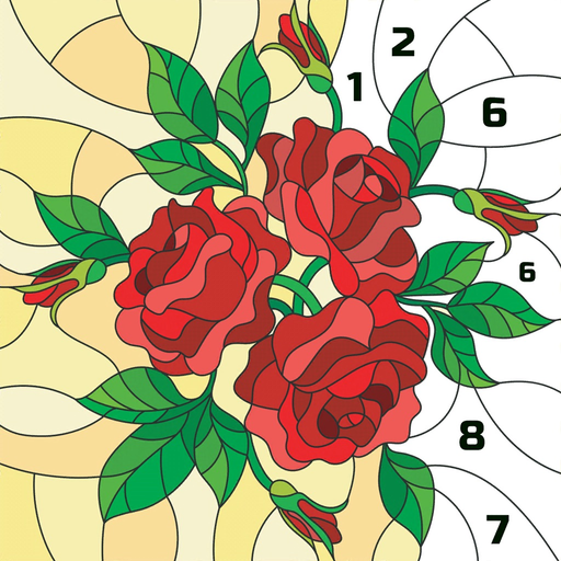 Paint by Number Coloring Book app icon