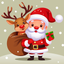 Santa & Friends Stickers icon