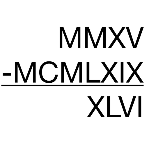 Roman Numeral Calculator app icon