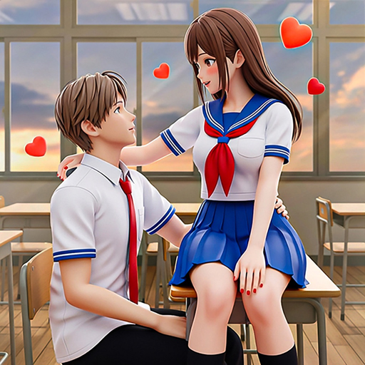 Anime Girl High School Life app icon