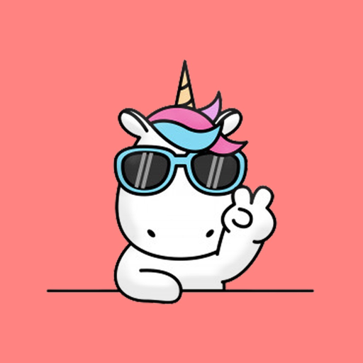 Bad Unicorn Stickers app icon