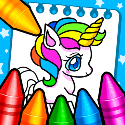 Rainbow Glitter Drawing Book app icon