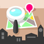 ExploreMap for Wikipedia icon
