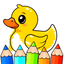 Glitter Coloring book for Kids icon