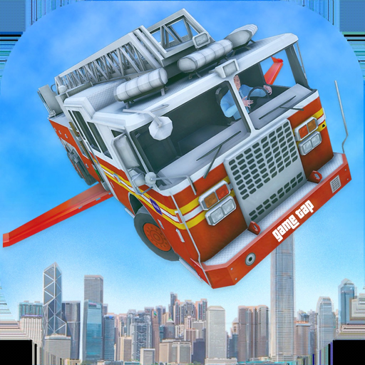 Real Flying Fire Truck Robot app icon
