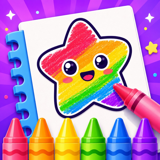 Kid Coloring Book Doodle Buddy app icon