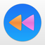Reverse Video - Rewind video icon