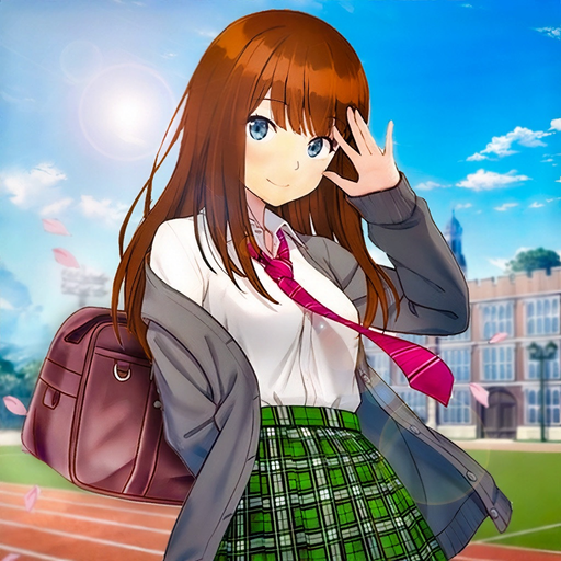 Anime School Girl Love Life 3D app icon