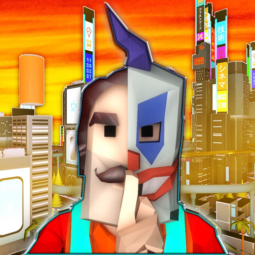 Clown Man Neighbor. Cyber City app icon
