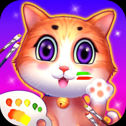 Painting board-coloring game app icon