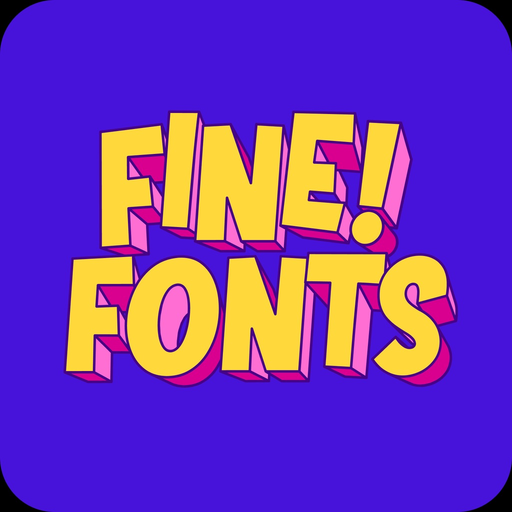 Fine Fonts app icon